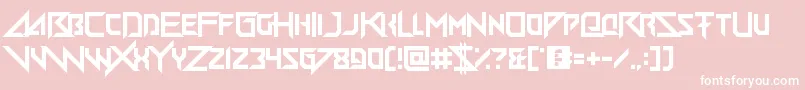 Big Quicksand Font – White Fonts on Pink Background