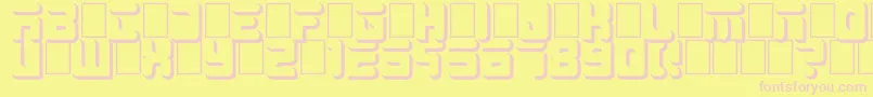 Big White Font – Pink Fonts on Yellow Background