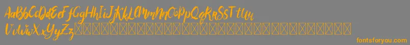 fuente Bigarus – Fuentes Naranjas Sobre Fondo Gris