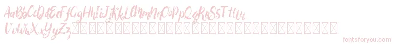 Bigarus Font – Pink Fonts on White Background