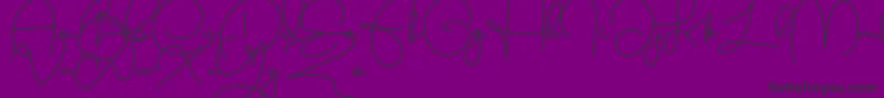 Bigballon Font – Black Fonts on Purple Background