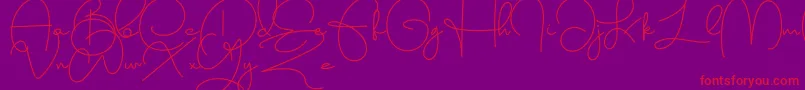 Bigballon Font – Red Fonts on Purple Background