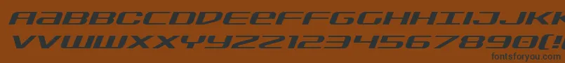 Sdfexpandital Font – Black Fonts on Brown Background