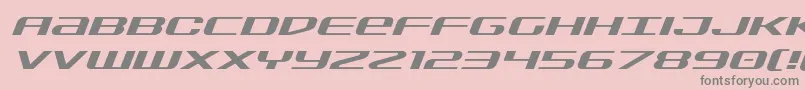 Sdfexpandital Font – Gray Fonts on Pink Background