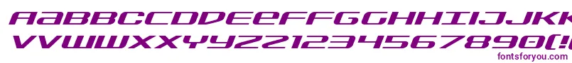 Sdfexpandital Font – Purple Fonts on White Background