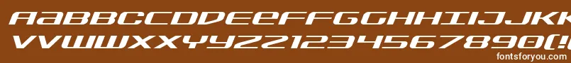 Шрифт Sdfexpandital – белые шрифты на коричневом фоне