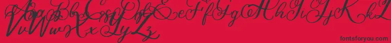 Bigbang Font – Black Fonts on Red Background