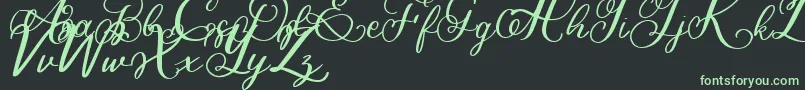 Bigbang Font – Green Fonts on Black Background