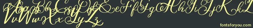 Bigbang Font – Yellow Fonts on Black Background