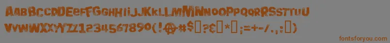 BIGBB    Font – Brown Fonts on Gray Background