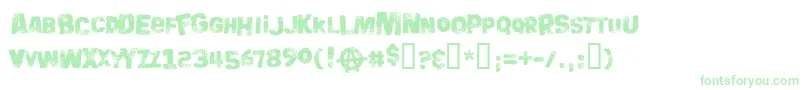 BIGBB    Font – Green Fonts on White Background