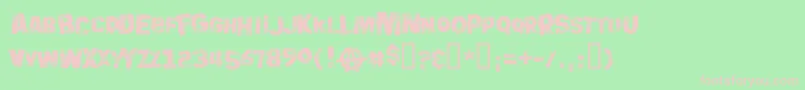 BIGBB    Font – Pink Fonts on Green Background