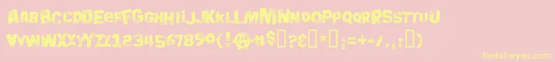 BIGBB    Font – Yellow Fonts on Pink Background