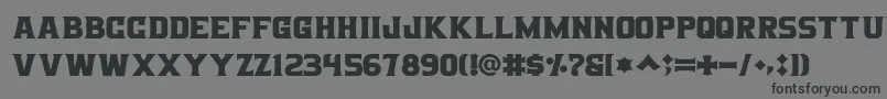 Bigboz Font – Black Fonts on Gray Background