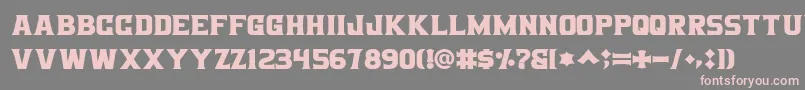 Шрифт Bigboz – розовые шрифты на сером фоне