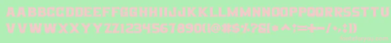 Bigboz Font – Pink Fonts on Green Background