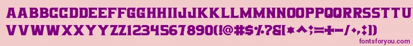 Bigboz Font – Purple Fonts on Pink Background