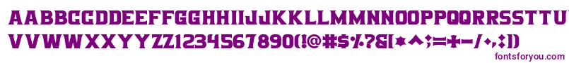 Bigboz Font – Purple Fonts on White Background