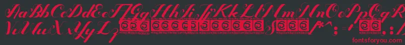 Bigdot Freeversion Font – Red Fonts on Black Background