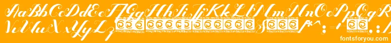 Bigdot Freeversion Font – White Fonts on Orange Background