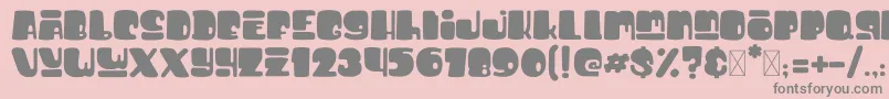 BigfootDemo Font – Gray Fonts on Pink Background