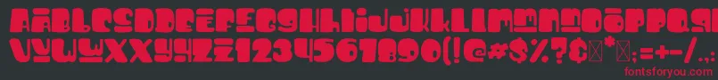 BigfootDemo Font – Red Fonts on Black Background