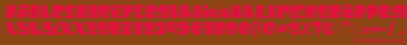 BigfootDemo Font – Red Fonts on Brown Background