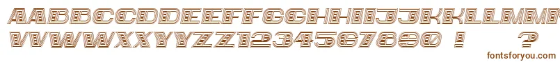 Шрифт Bigger Italic – коричневые шрифты на белом фоне