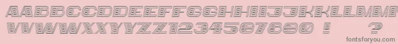Bigger Italic Font – Gray Fonts on Pink Background