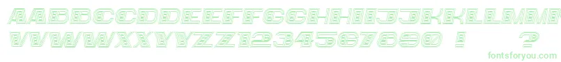 Czcionka Bigger Italic – zielone czcionki