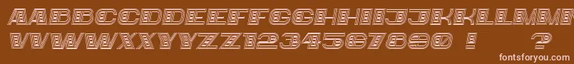 Bigger Italic Font – Pink Fonts on Brown Background