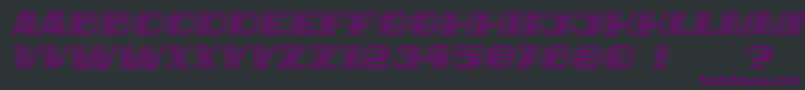 フォントBigger Italic – 黒い背景に紫のフォント