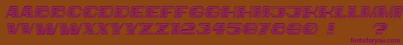 Bigger Italic Font – Purple Fonts on Brown Background