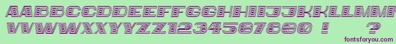 Bigger Italic Font – Purple Fonts on Green Background