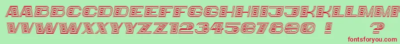 Bigger Italic Font – Red Fonts on Green Background