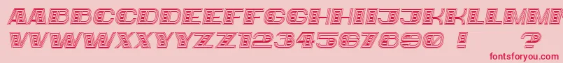 Bigger Italic Font – Red Fonts on Pink Background