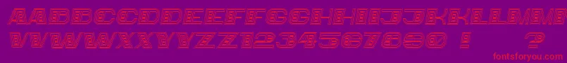 Bigger Italic Font – Red Fonts on Purple Background