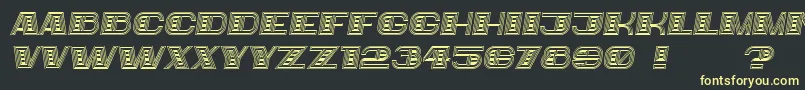fuente Bigger Italic – Fuentes Amarillas Sobre Fondo Negro