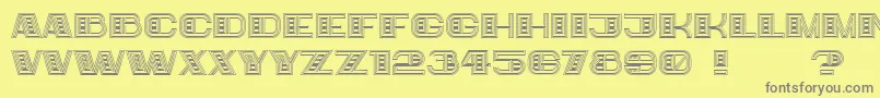 フォントBigger – 黄色の背景に灰色の文字