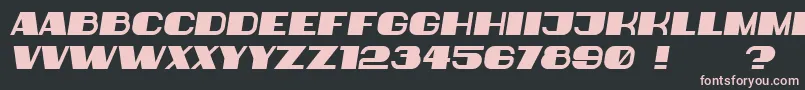 fuente BiggerBook Italic – Fuentes Rosadas Sobre Fondo Negro