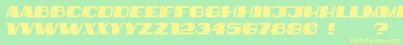 fuente BiggerBook Italic – Fuentes Amarillas Sobre Fondo Verde