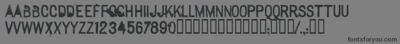 Sextonsans-Schriftart – Schwarze Schriften auf grauem Hintergrund