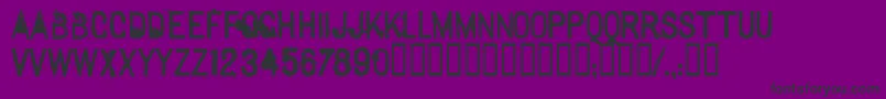 Sextonsans Font – Black Fonts on Purple Background