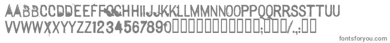 Sextonsans Font – Gray Fonts on White Background