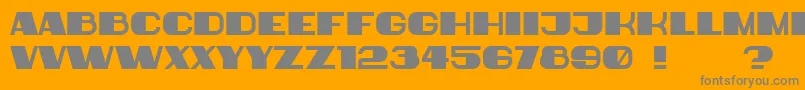 BiggerBook Font – Gray Fonts on Orange Background