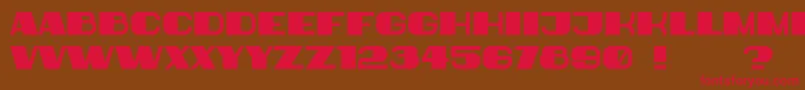 BiggerBook Font – Red Fonts on Brown Background