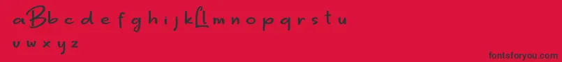 BiggerLove DEMO Font – Black Fonts on Red Background