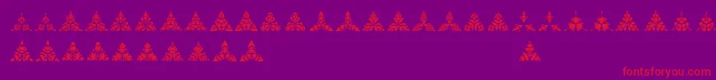 BIGILIW Patterns Font – Red Fonts on Purple Background