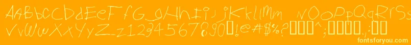 BIGLOG   Font – Yellow Fonts on Orange Background