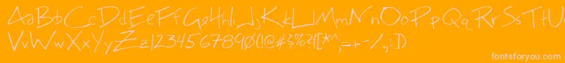 Bigmcn   Font – Pink Fonts on Orange Background